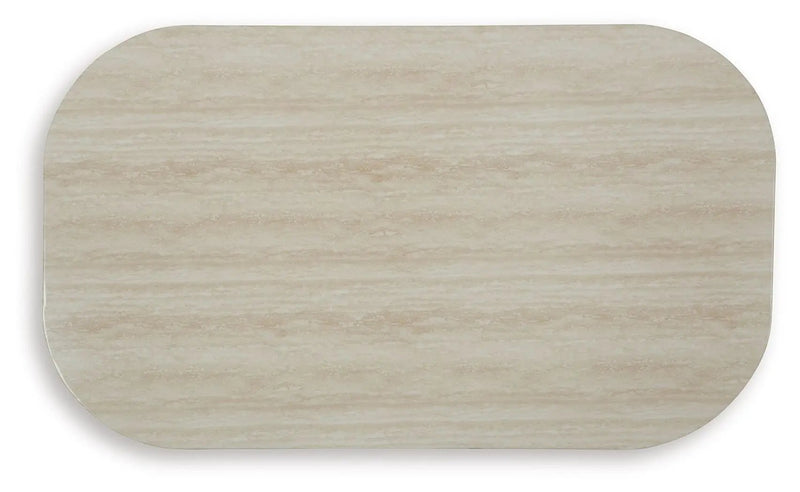 Kimora - Rectangular Cocktail Table - Beige / Dark Brown by Unique Piece Furniture