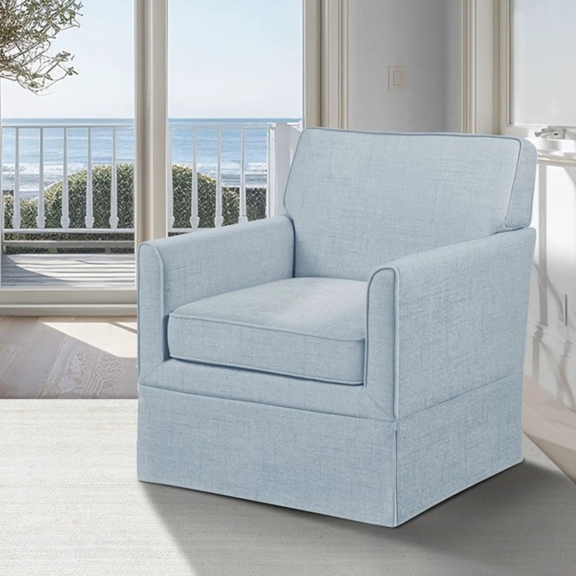 Timeless - Accent Armchair With Classic Track Arm Silhouette And Skirted Base by Unique Piece Furniture