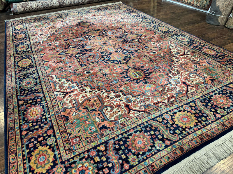 8.8 x 12 Karastan Heriz Rug #726, Vintage Wool Discontinued Carpet, Original 700 Series by Jewel Rugs