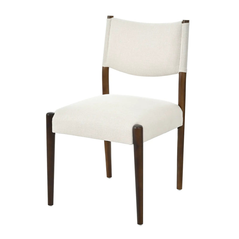 Modern Dining Chair with Thick Seat Cushion and Solid Wood Legs, Set of 2 by HouseOfZazla