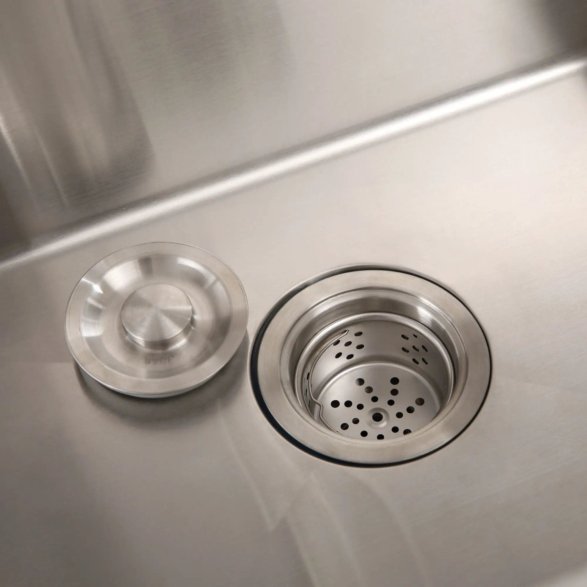 24" Stainless Steel Washing Sink With Faucet Hoses And Drain Head Only (Update) - Silver by HouseOfZazla