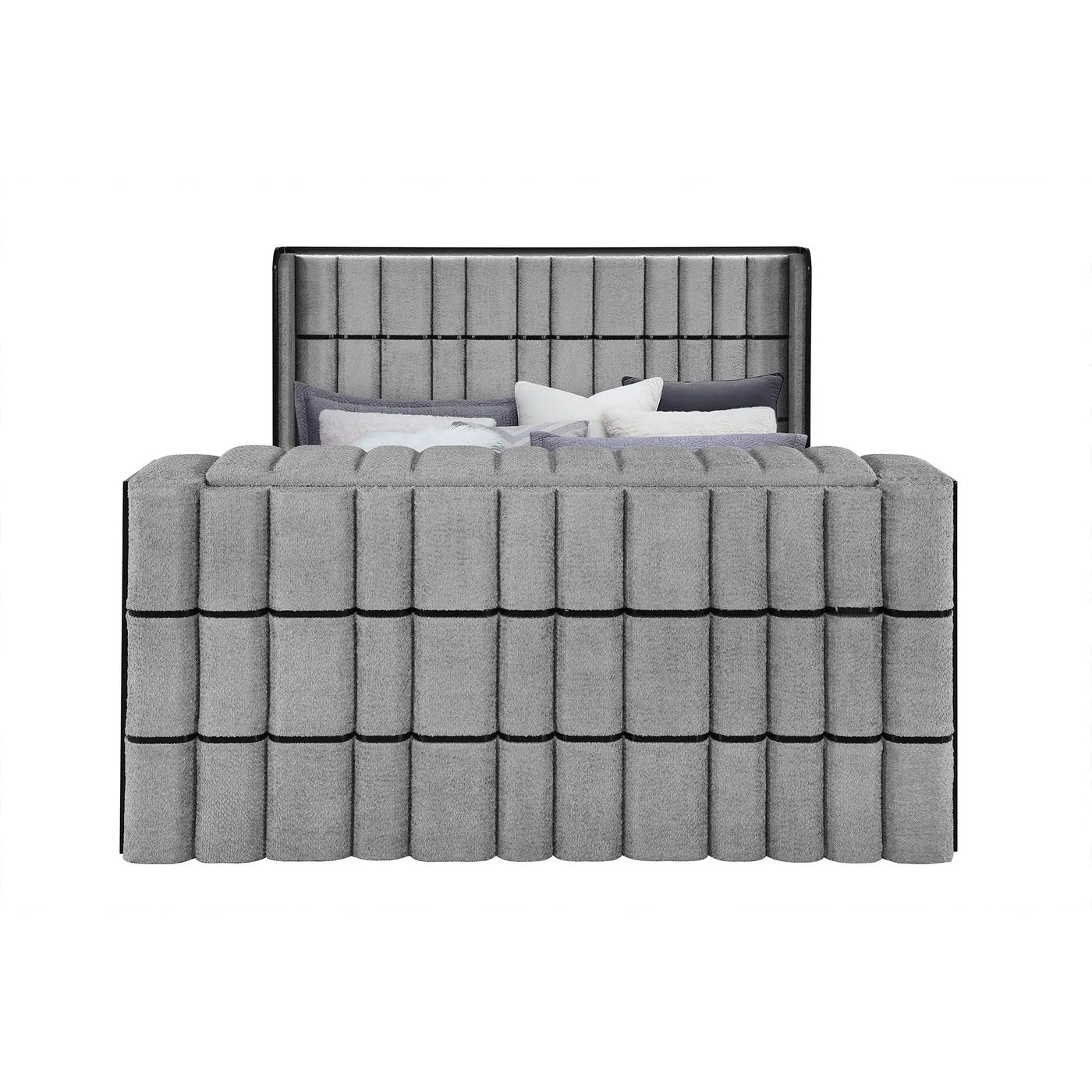 Isaiah - 5 Piece Bedroom Set With TV Lift-LED, Speakers And Fireplace by Unique Piece Furniture