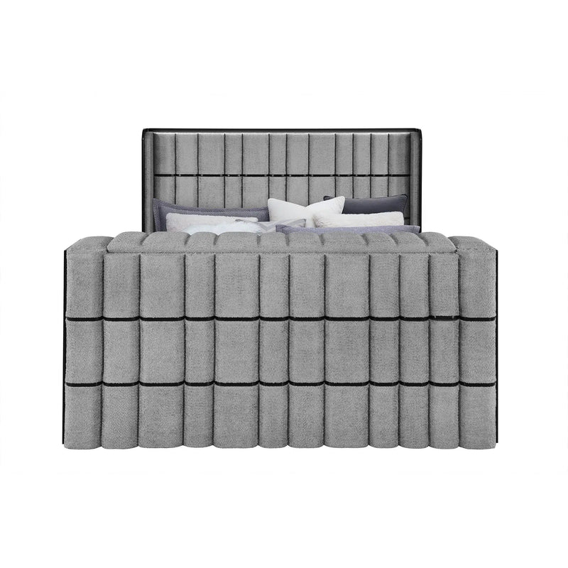 Isaiah - Bed With TV Lift-LED Speakers And Fireplace by Unique Piece Furniture