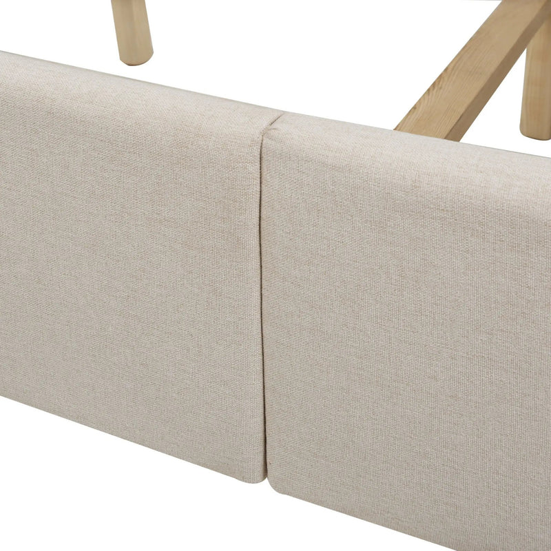 Marcella - Upholstered Shelter Headboard Bed Set by HouseOfZazla