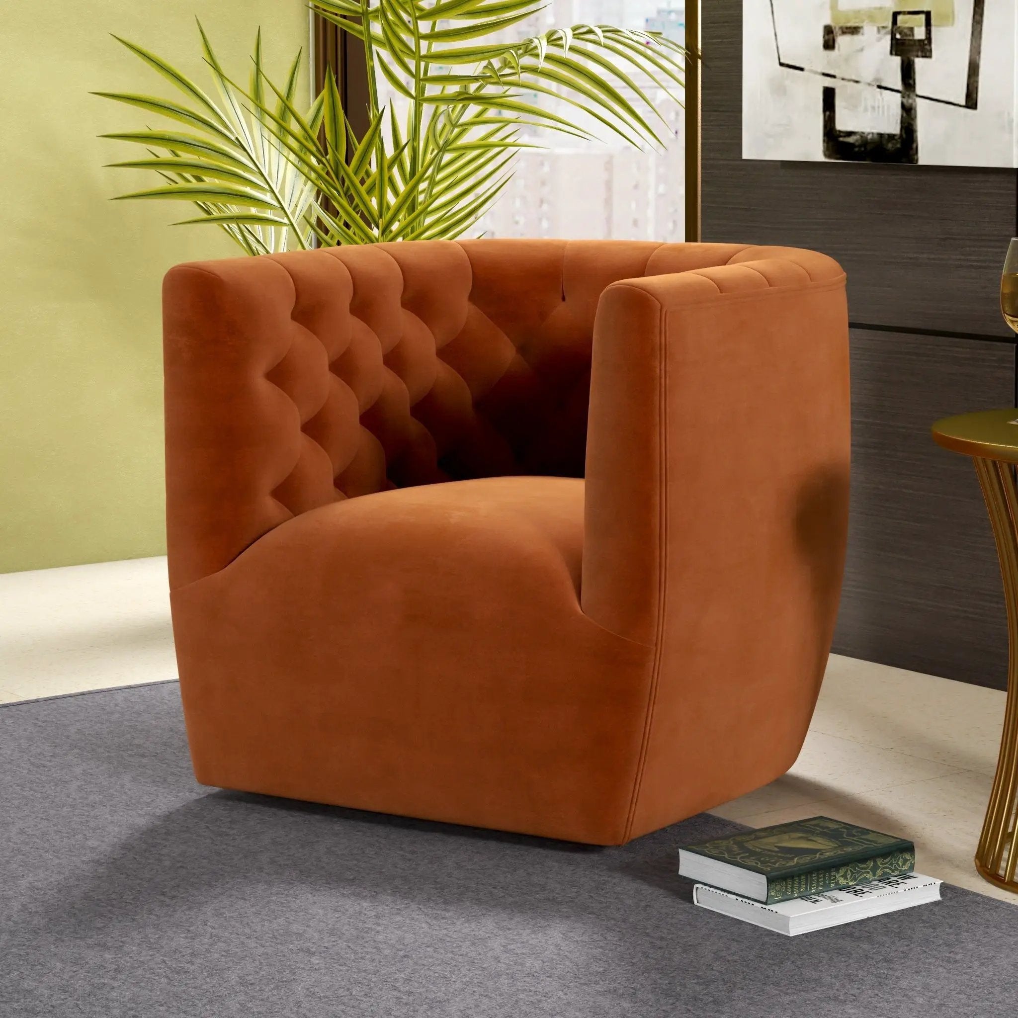 Delaney - Ergonomic Design Swivel Chair by HouseOfZazla