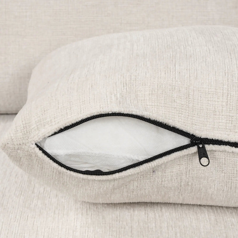 Modern U-Shaped Sectional Sofa Convertible Pull-Out Sofa Bed With USB Ports And Cup Holders