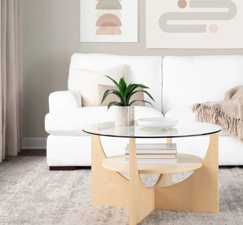 U - Shaped Contemporary Coffee Table by Unique Piece Furniture