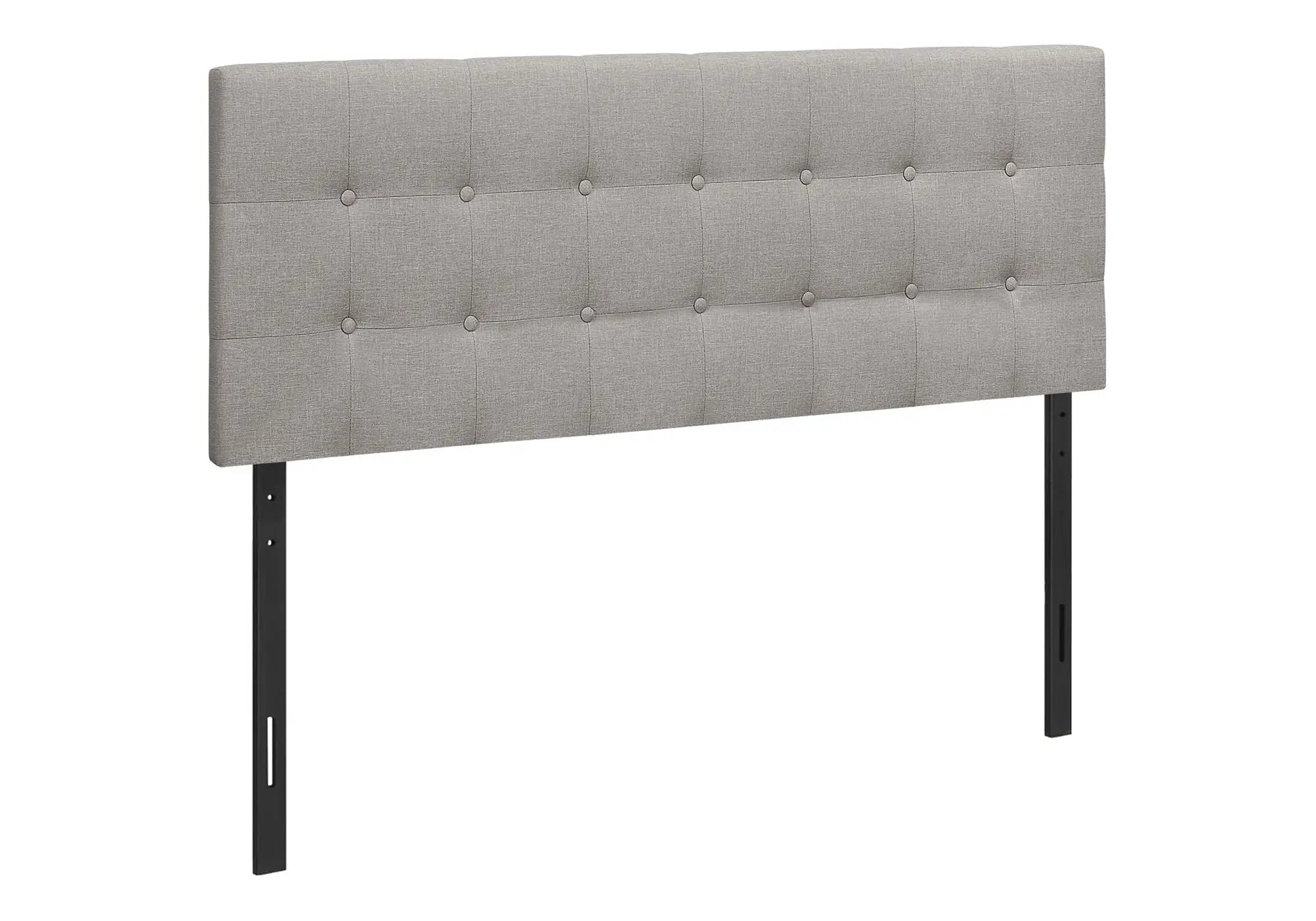 Queen Size Upholstered Gray Headboard by HouseOfZazla