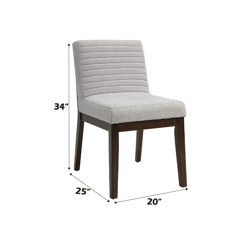 Edwyn - Linen Side Chair (Set of 2) - Gray by Unique Piece Furniture