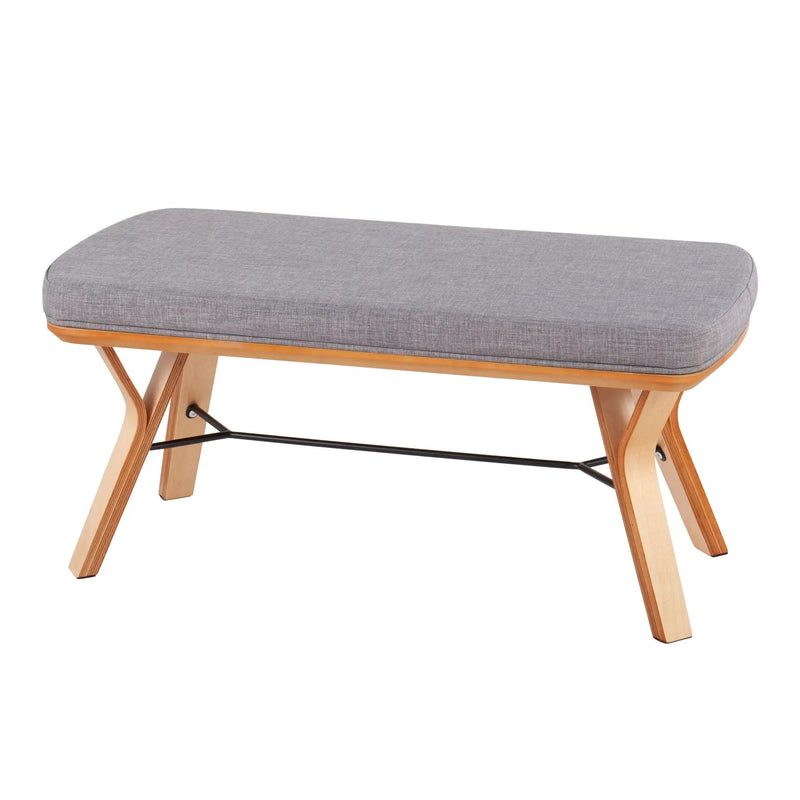 Folia - Mid Century / Modern Bench by Unique Piece Furniture
