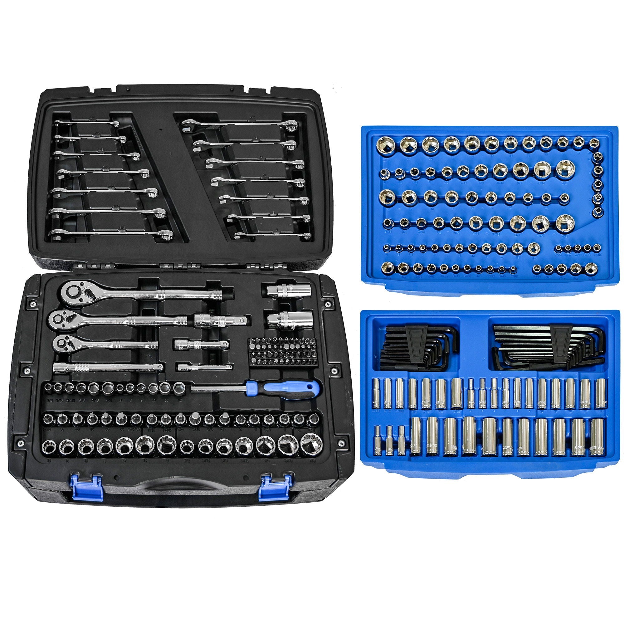 Tool Box With 266 Pieces Hand Tool Set - Black by HouseOfZazla