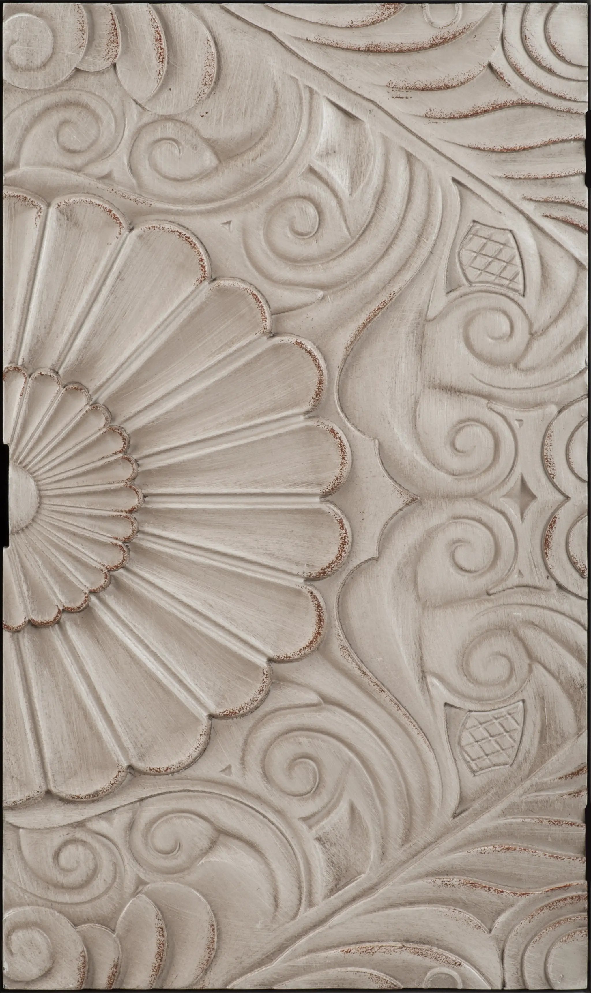 Hand-Carved Accent Cabinet with Drawer and Doors by HouseOfZazla