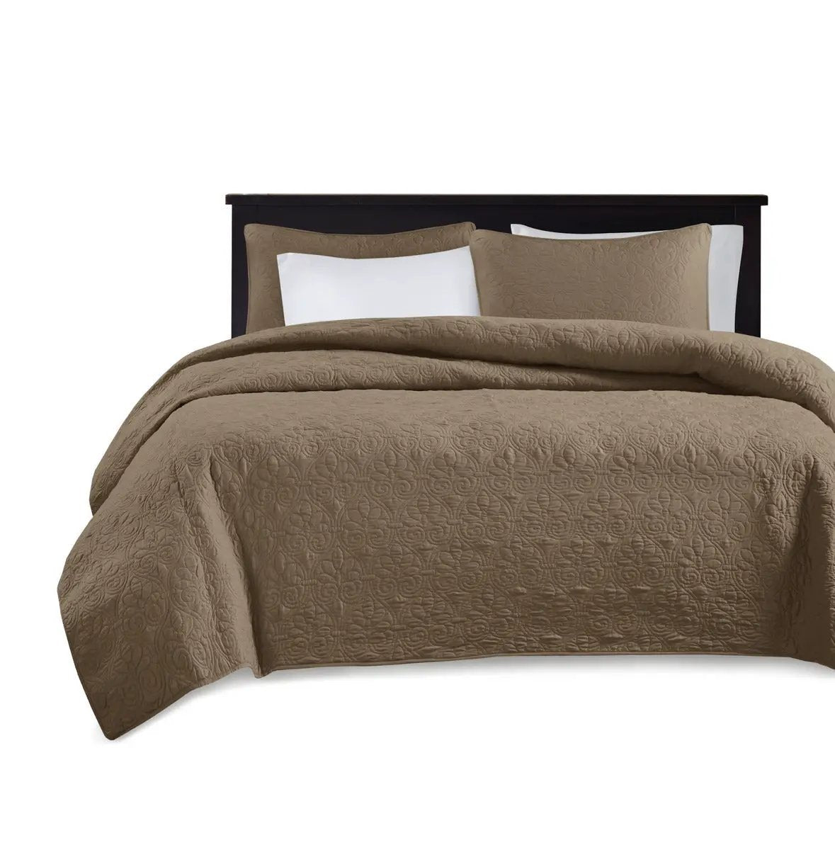 Reversible Quilt Set Mocha Full/Queen by HouseOfZazla