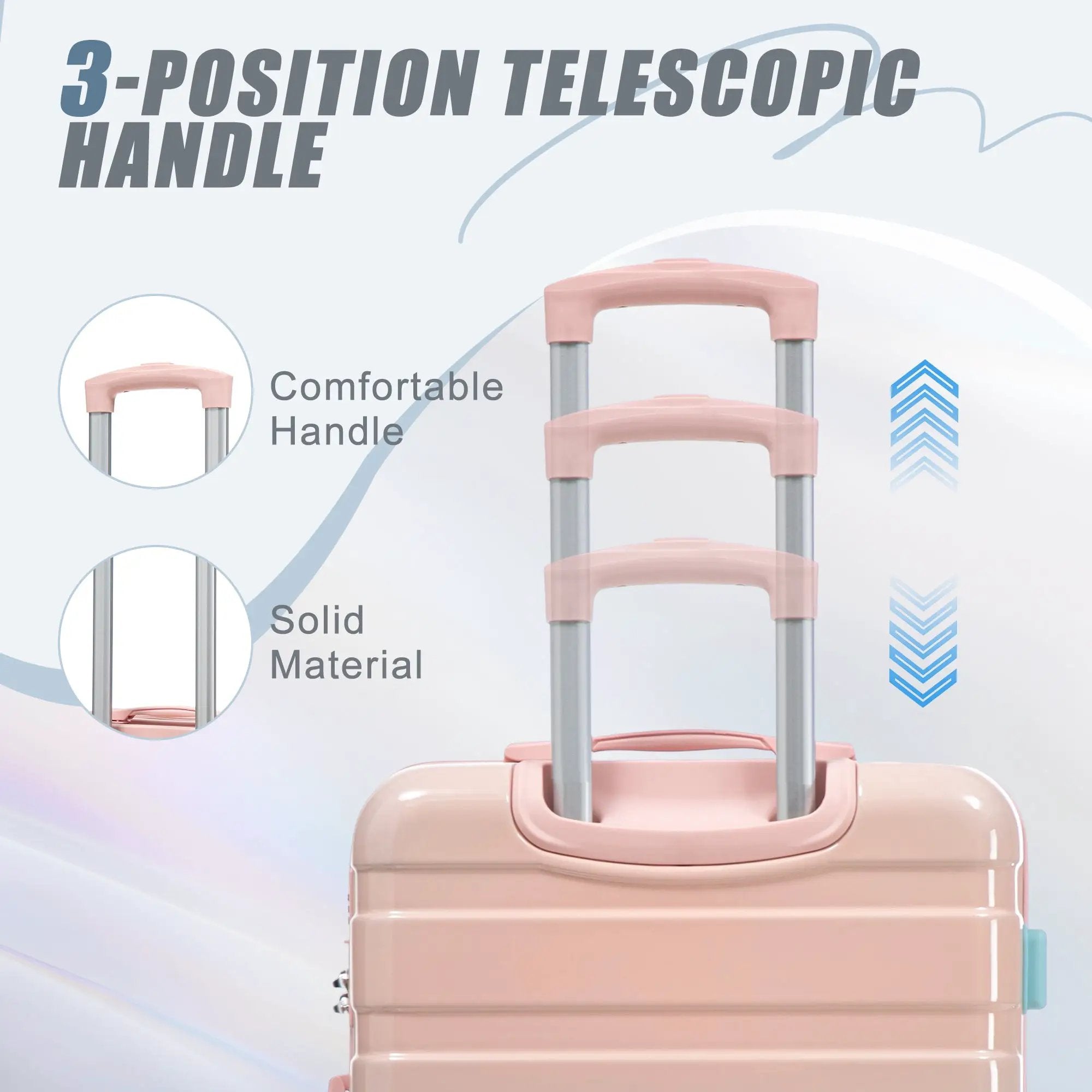 20"/24"/28" 3-Piece Set in Gradient Color Luggage by HouseOfZazla