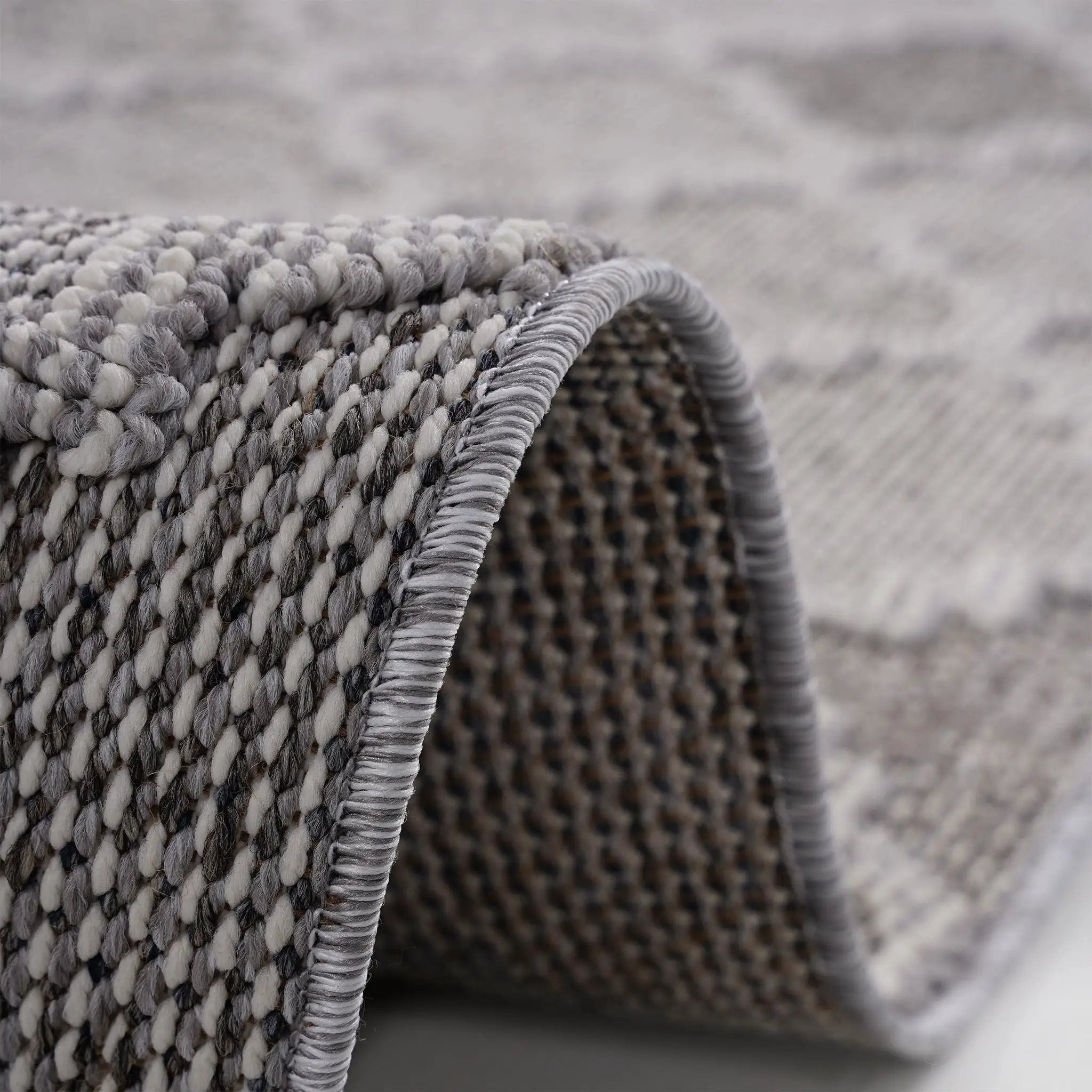 Guros - 8' X 10' Trellis Indoor / Outdoor Area Rug - White / Gray by Unique Piece Furniture