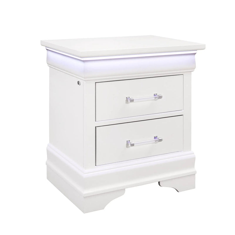 Charlston - 5 Piece Bedroom Set With LED Headboard by Unique Piece Furniture