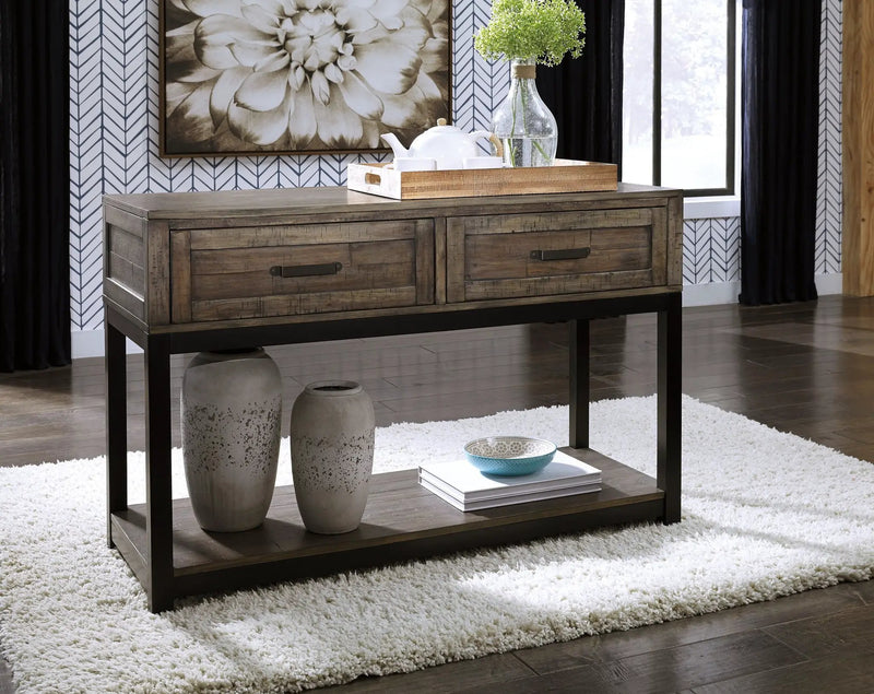 Johurst - Sofa Table - Grayish Brown by Unique Piece Furniture