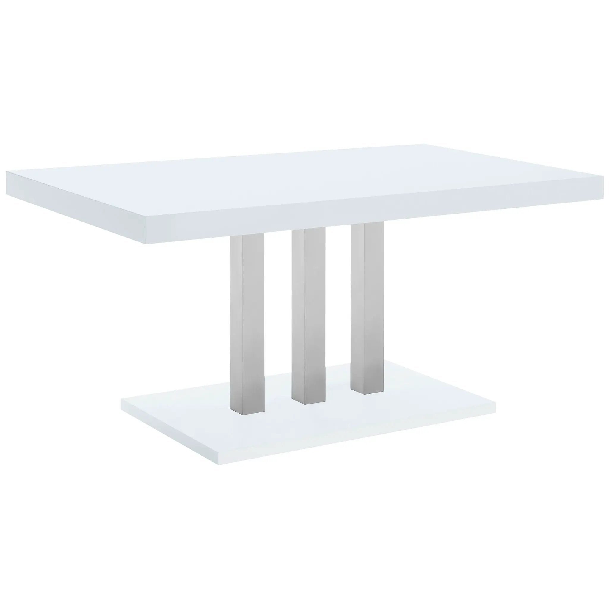 Creston - Rectangular Dining Table - White by HouseOfZazla