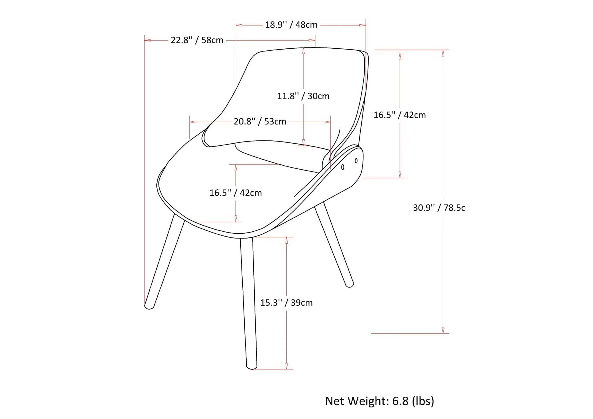 Malden - Upholstered Bentwood Dining Chair by Unique Piece Furniture