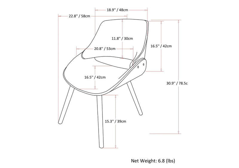 Malden - Upholstered Bentwood Dining Chair by HouseOfZazla