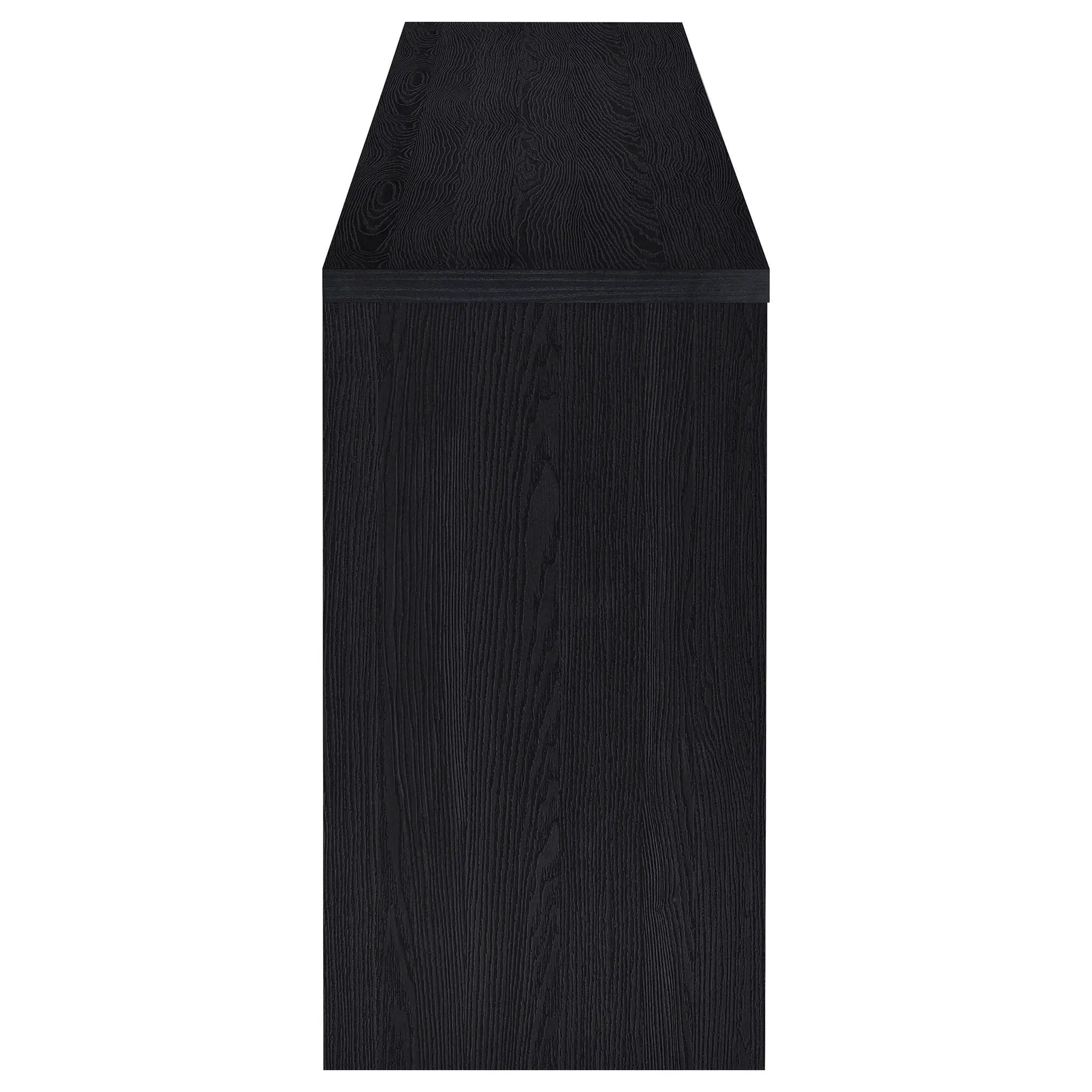 Denison 79-inch 4-door TV Stand Media Console Black by Unique Piece Furniture