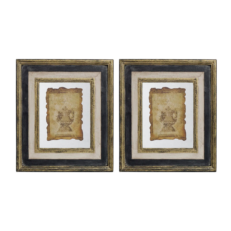 Lucian - Stylish Framed Antiqued Sculpture Print by Unique Piece Furniture