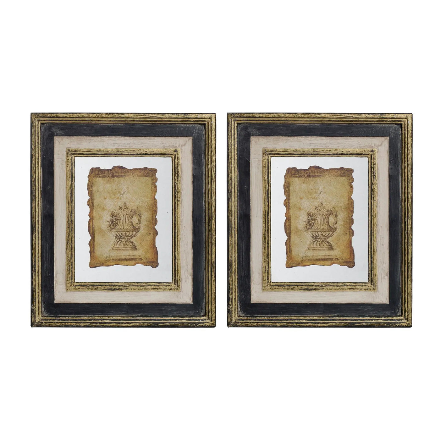 Lucian - Stylish Framed Antiqued Sculpture Print by Unique Piece Furniture