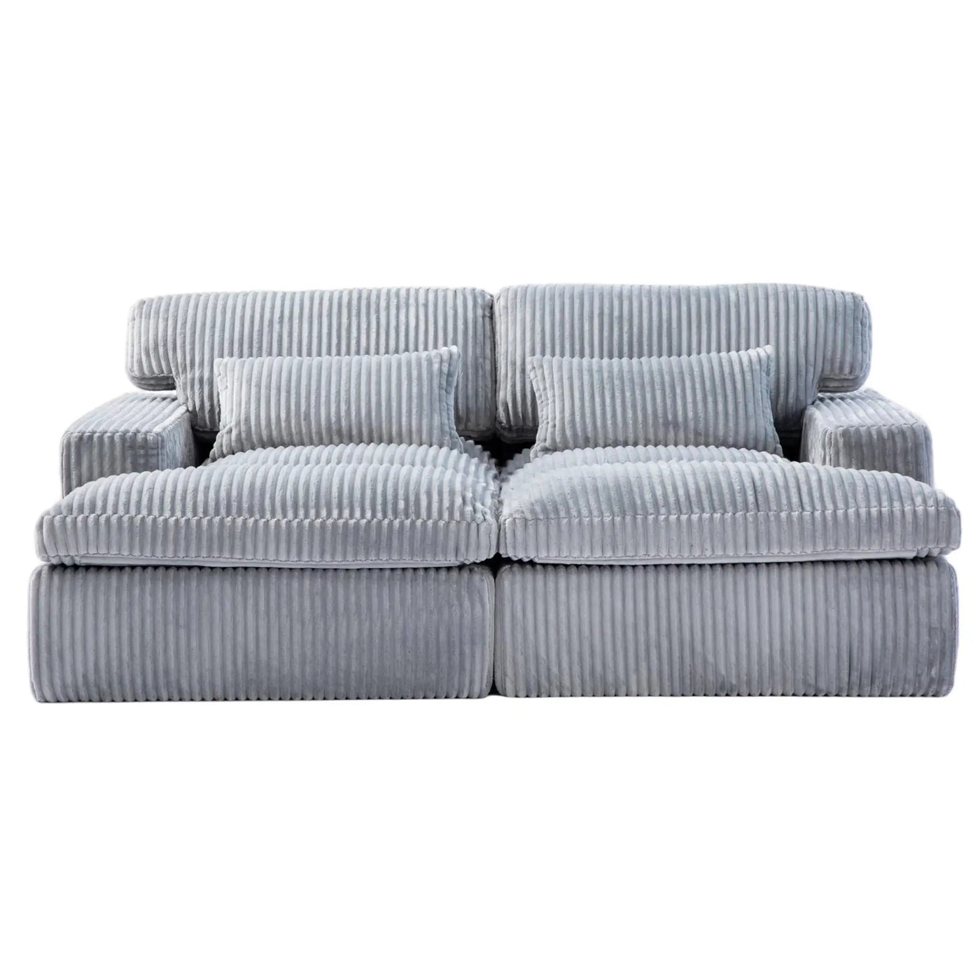 Double Chaise Lounge Chair, Oversized Upholstered Sleeper Cloud Couch by Unique Piece Furniture