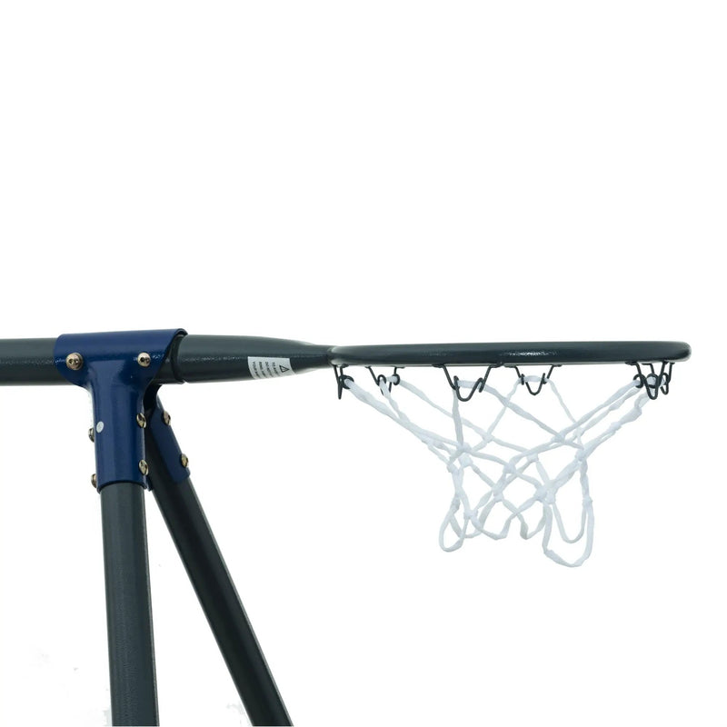 Interesting Six Function Swingset With Net Swing Metal Plastic Safe Swing Set 440Lbs For Outdoor Playground For Age 3+ With 31.5" Net Swing - / by HouseOfZazla