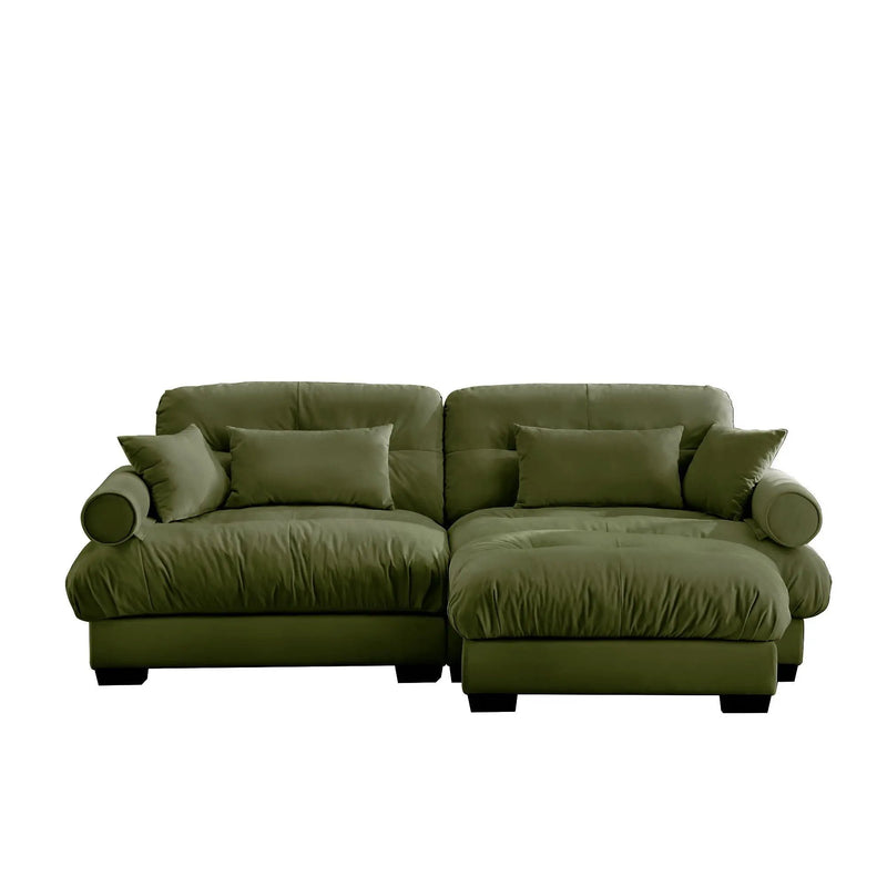 Super Comfort Oversized Modular Sectional Sofa With Movable Ottoman by Unique Piece Furniture