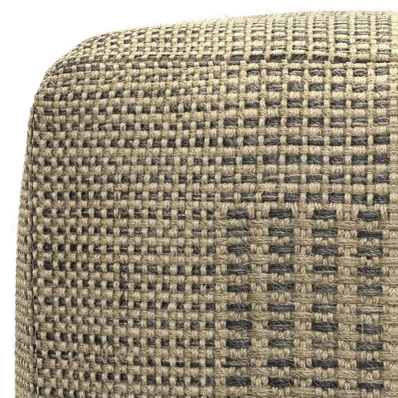 Delilah - Square Woven Pouf - Natural by HouseOfZazla