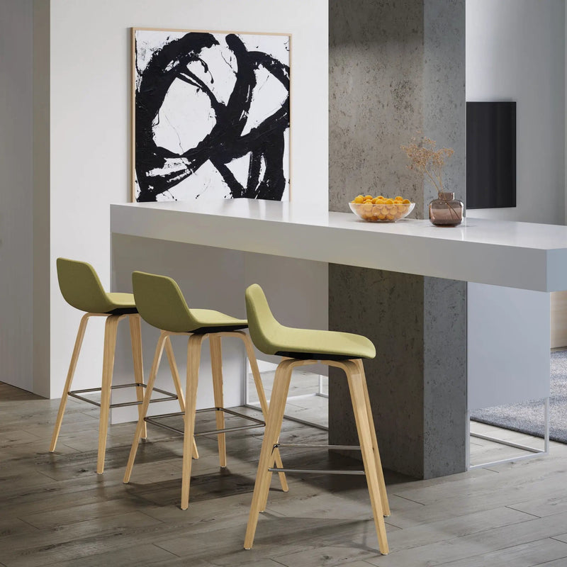Randolph Bentwood - Upholstered Counter / Bar Height Stool (Set of 2) by Unique Piece Furniture