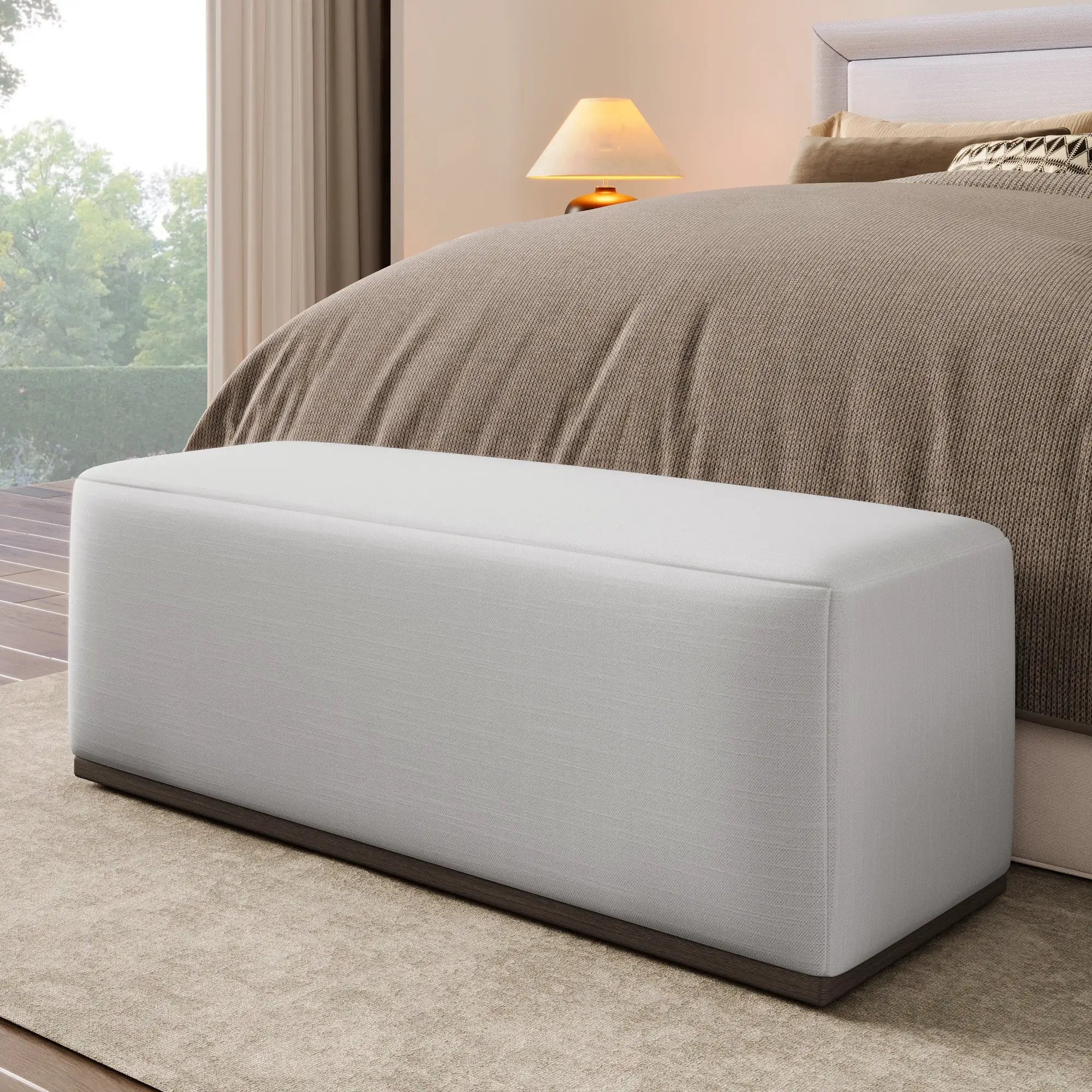 Simple and Elegant Footstool Bench by HouseOfZazla
