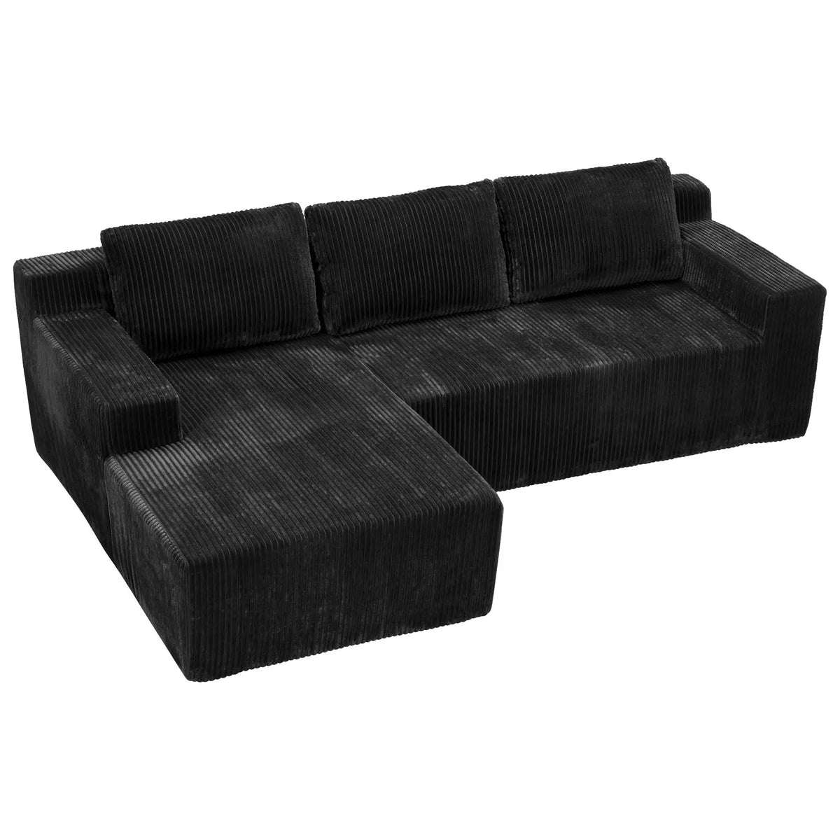 Corduroy Modular L Shaped Sectional Sofa by HouseOfZazla