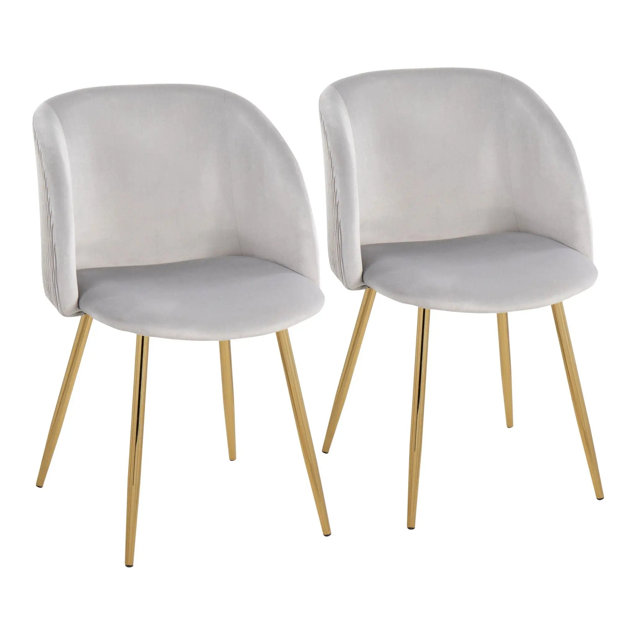 Fran - Pleated Waves Contemporary Chair (Set of 2) by Unique Piece Furniture