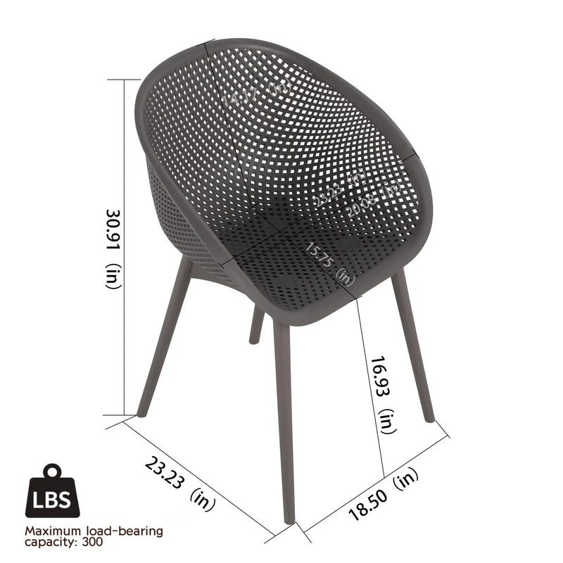 Modern Lounge Chair Set With Round Table by Unique Piece Furniture