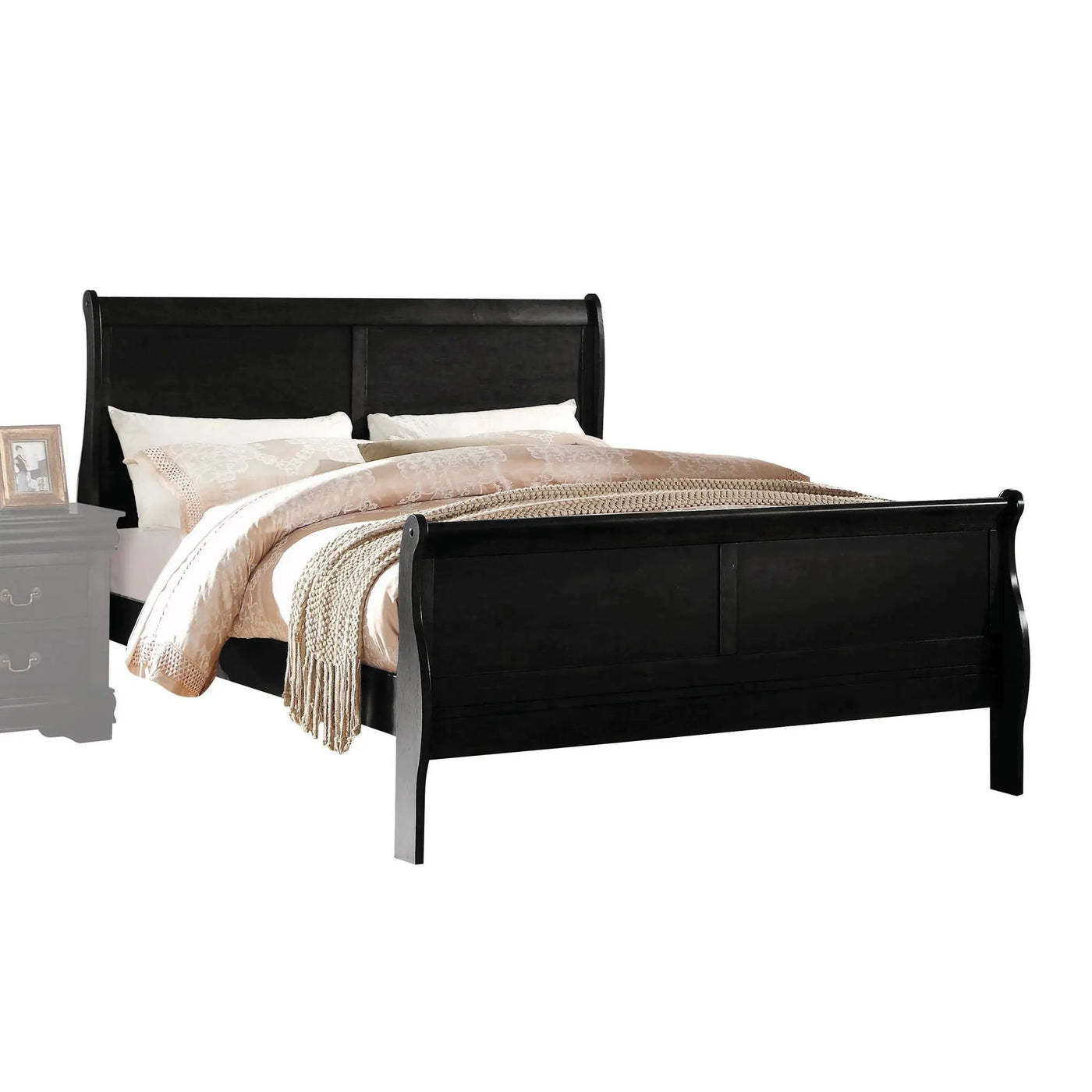 Louis Philippe - Sleigh Style Bed by Unique Piece Furniture