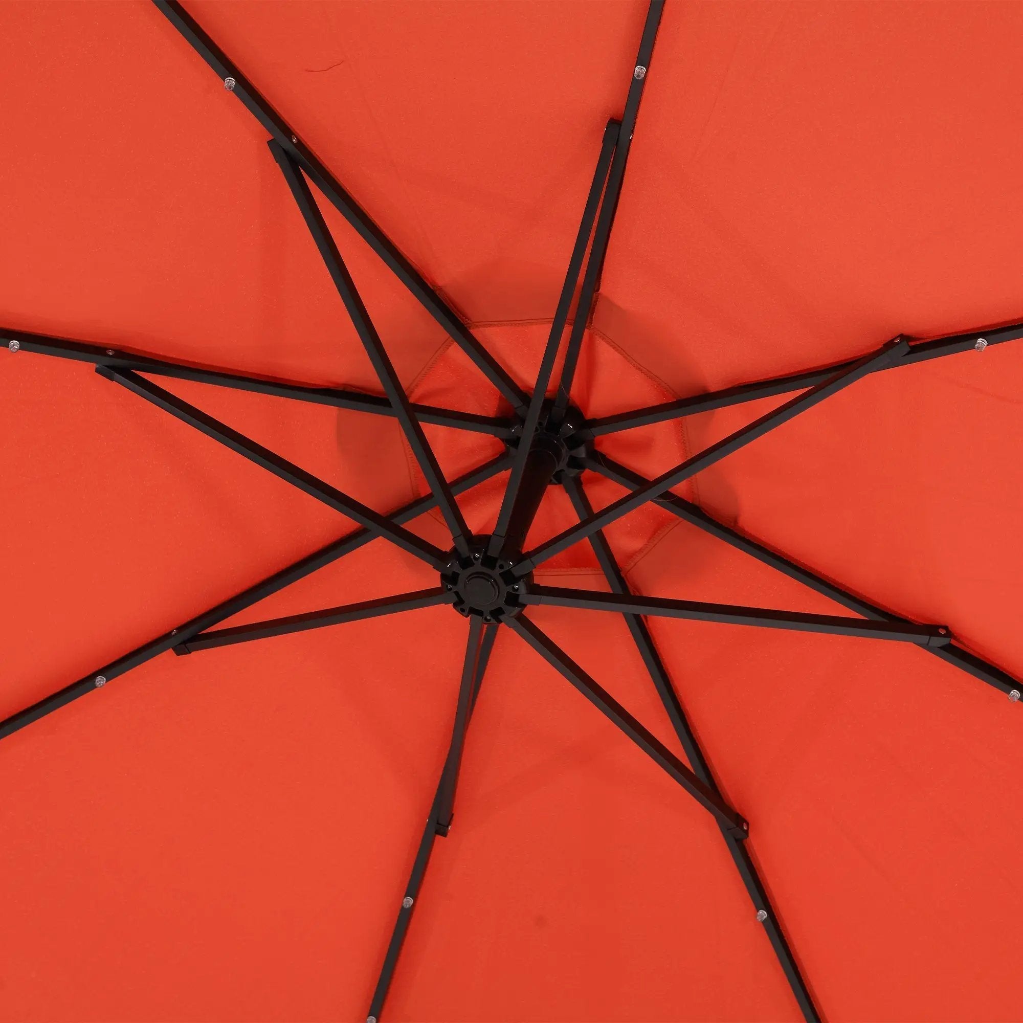 14.8 Ft Double Sided Outdoor Umbrella Rectangular Large with Crank (Orange) (No Base) by HouseOfZazla