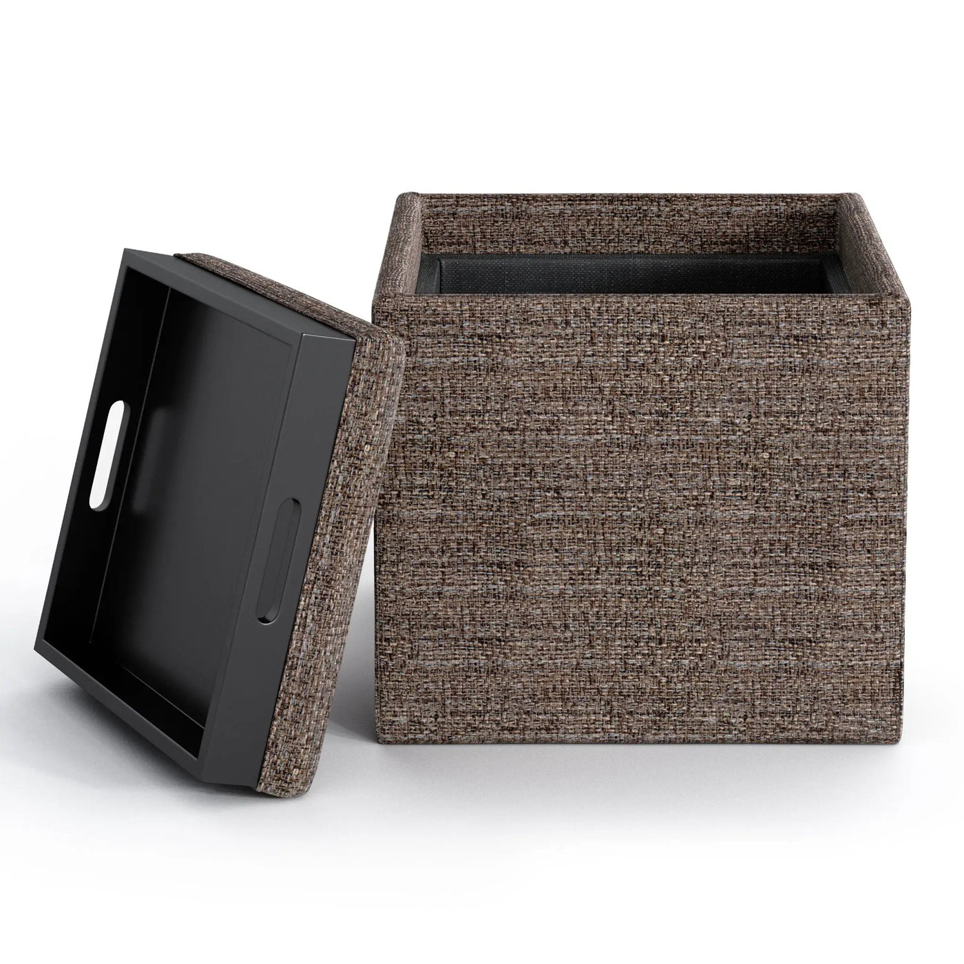 Rockwood - Upholstered Cube Storage Ottoman With Tray by Unique Piece Furniture