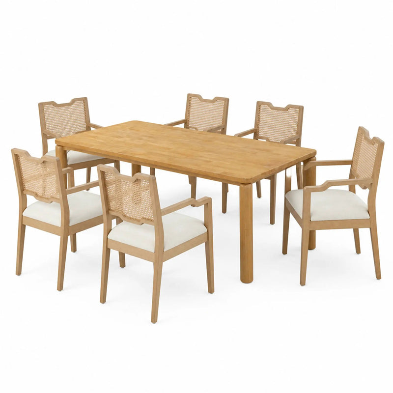 7-Piece Dining Table Set, 70" by HouseOfZazla