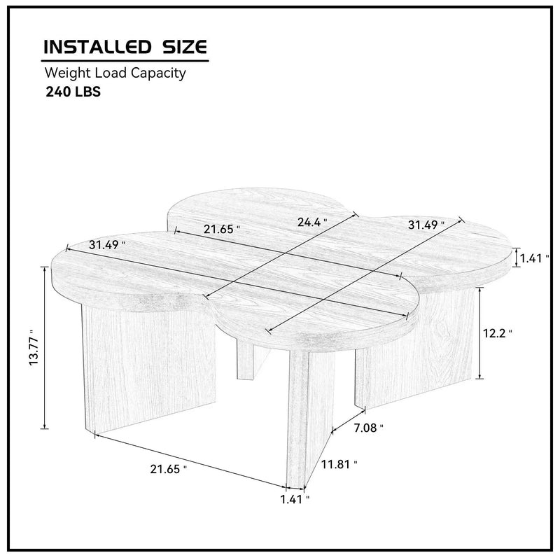 Modern Butterfly MDF Coffee Table by HouseOfZazla