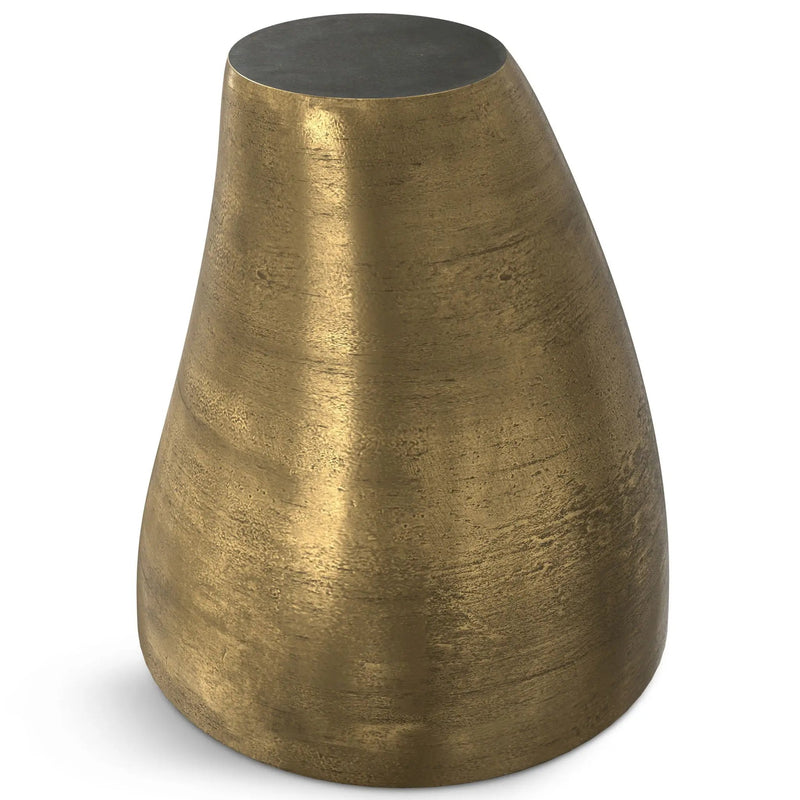 Cavan - Cast Aluminum Side Table - Antique Brass by Unique Piece Furniture