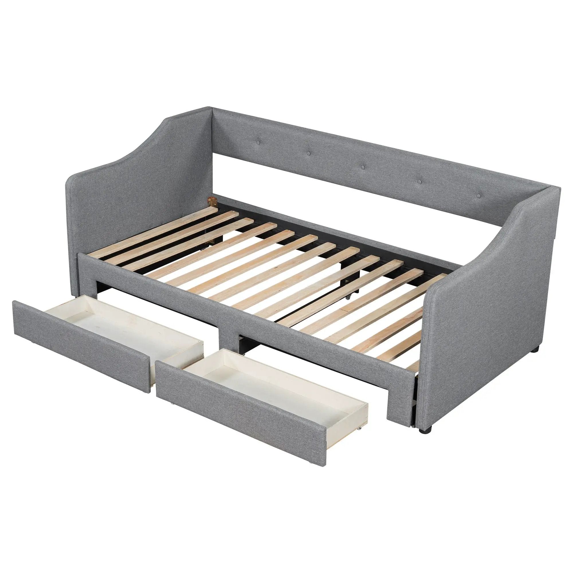 Upholstered Daybed With 2 Drawers by HouseOfZazla