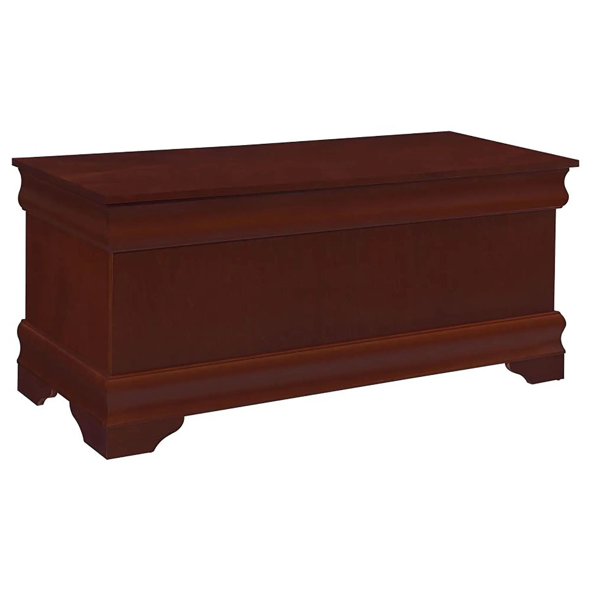 Chest With Curved Moldings And Bracket Feet - Brown by HouseOfZazla