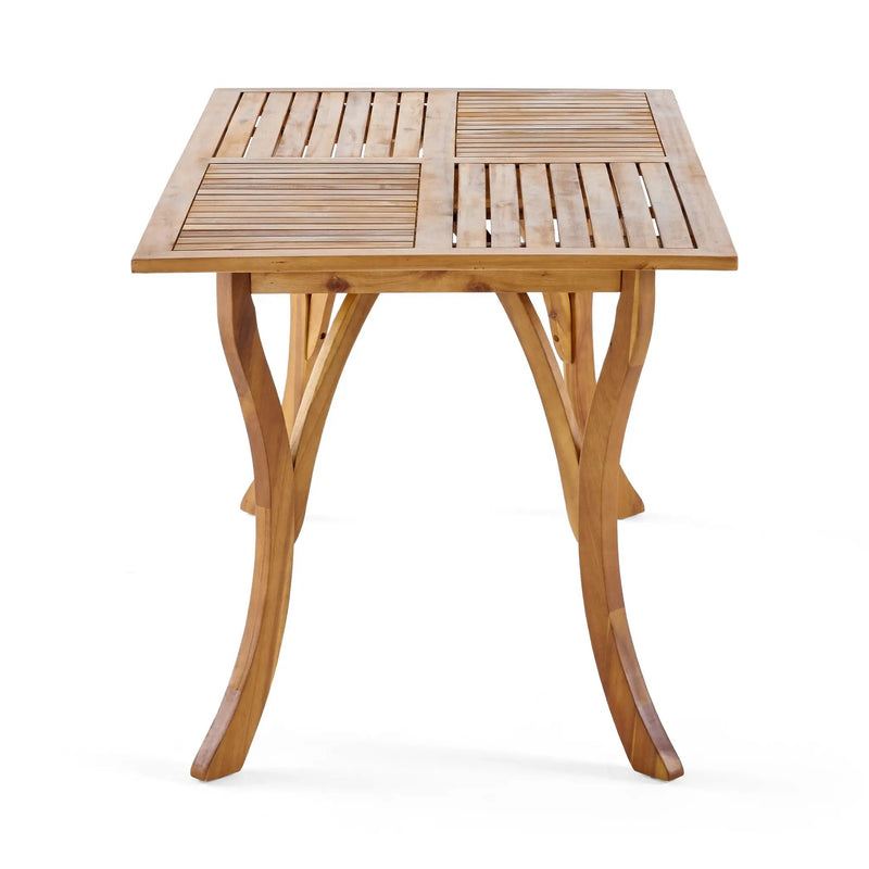 Outdoor Hermosa 7 Piece Wood Dining Set with Cushions by HouseOfZazla