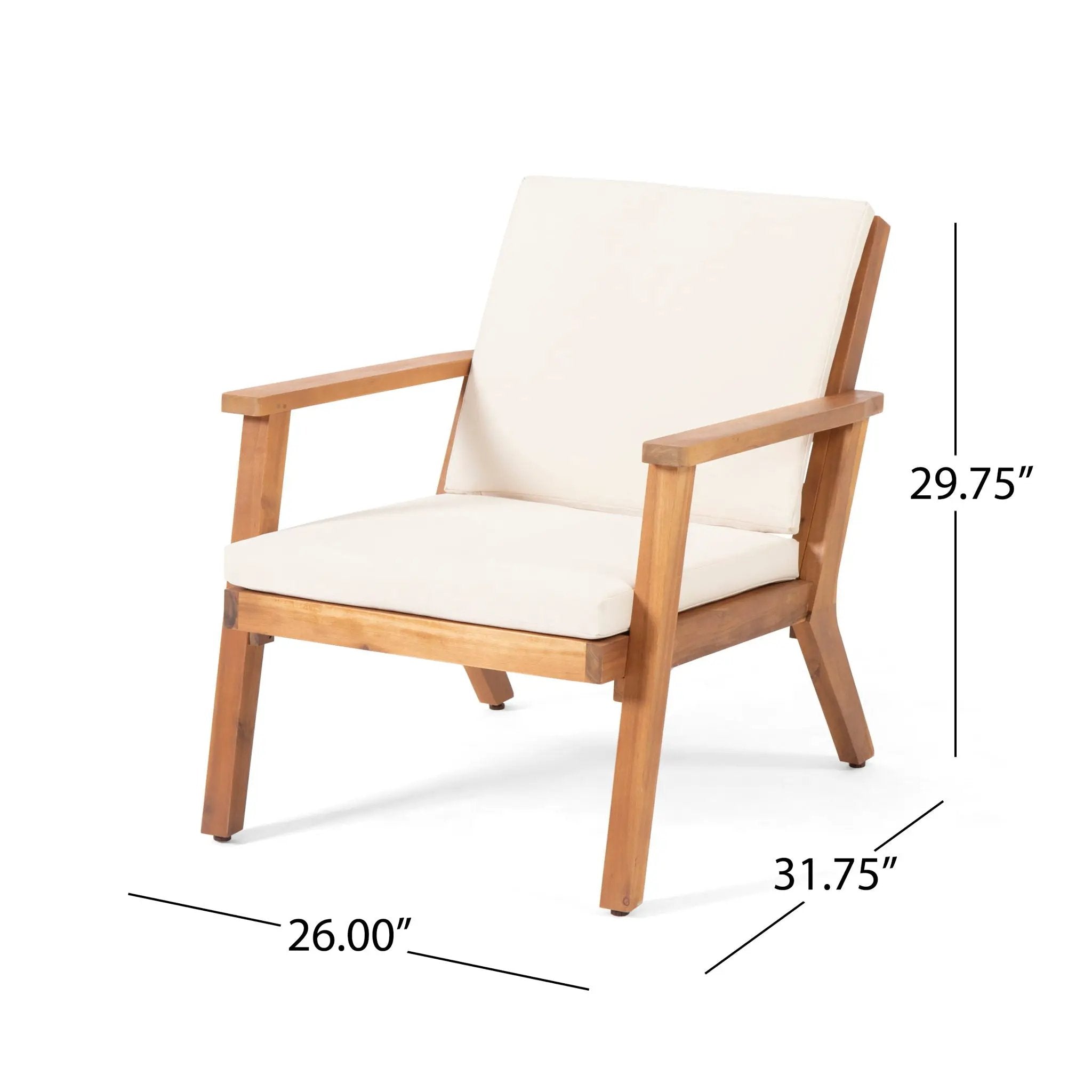 Outdoor Club Chair With Cushion by HouseOfZazla