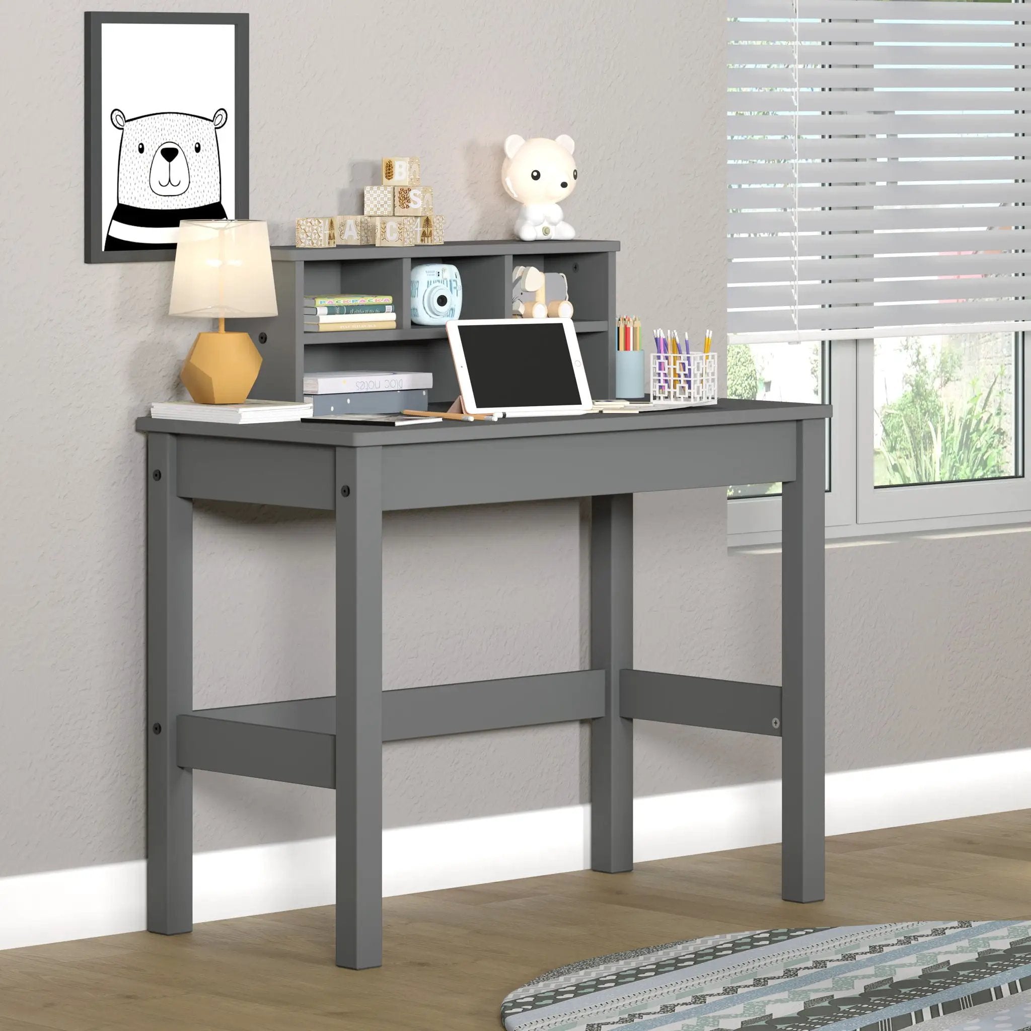 Logan - Writing Desk - Gray by Unique Piece Furniture