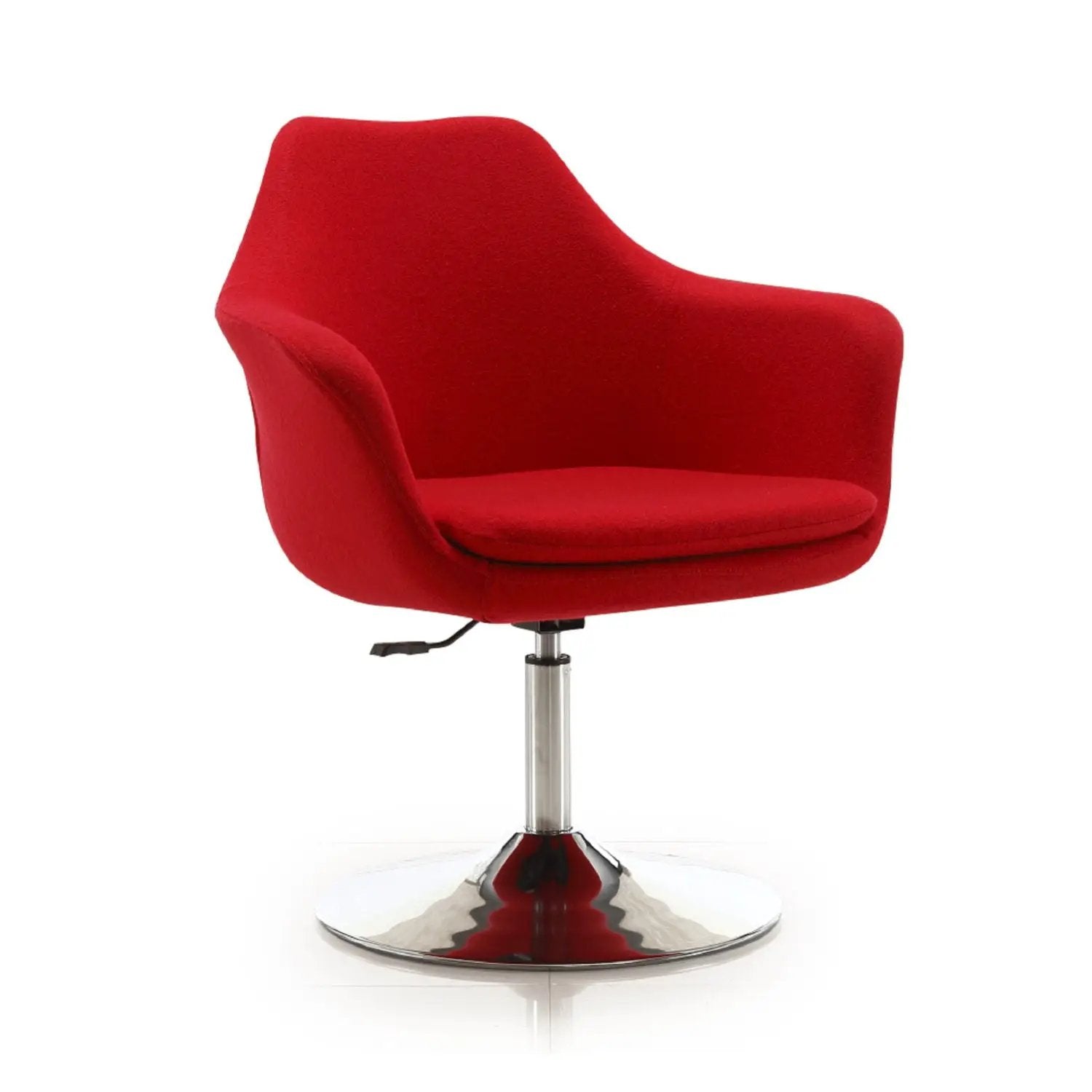 Kinsey - Swivel Lounge Chair - Red by HouseOfZazla