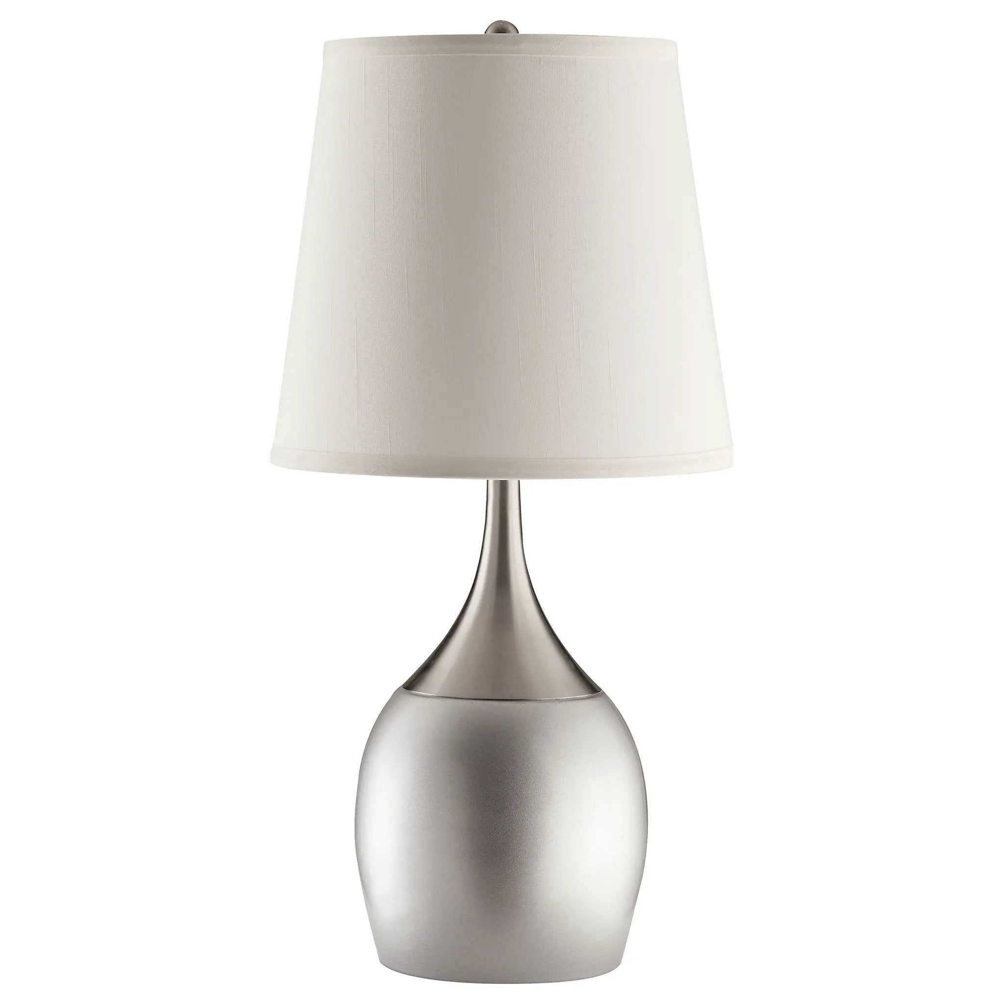 Droplet Empire - Shade Urn Table Lamp (Set of 2) - Silver by HouseOfZazla