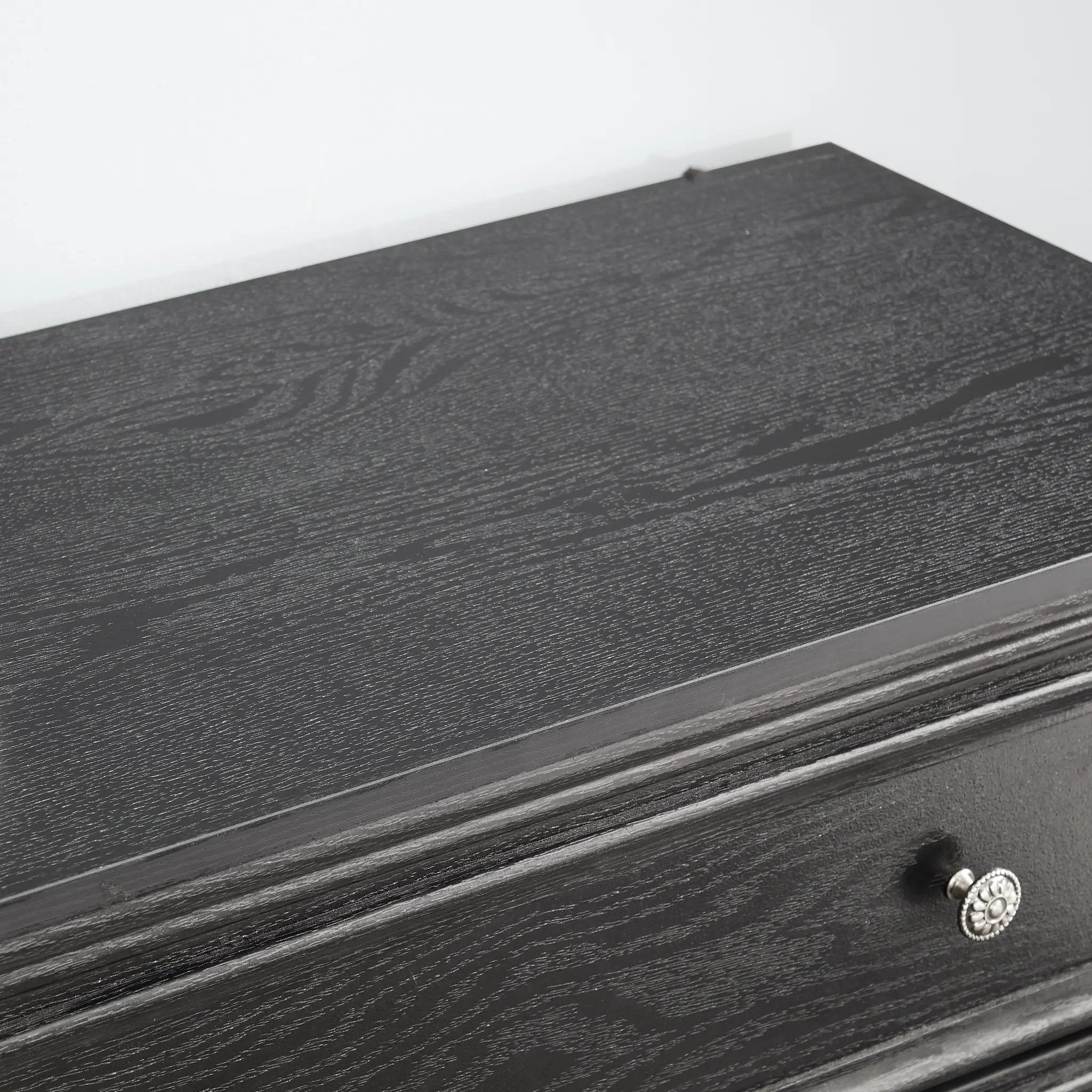 Modern 5-Drawer Black Dresser for Living Room Storage by HouseOfZazla